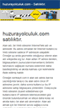 Mobile Screenshot of huzurayolculuk.com